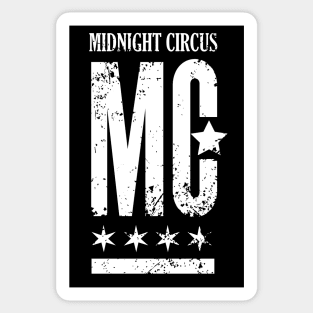 Midnight Circus Logo White Sticker